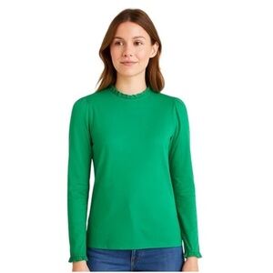 Boden Women's Supersoft Frill Detail Top, size 6